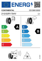 CONTINENTAL ALLSEASON CONTACT 2 215/55 R17 94V (EVc) (+)...
