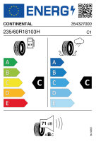 CONTINENTAL CROSS CONTACT LX SPORT 235/60 R18 103H MO...