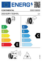 CONTINENTAL WINTER CONTACT TS 830P  205/50 R17 93H CONTI...