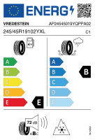 VREDESTEIN QUATRAC PRO+ 245/45 R19 102Y FSL Ganzjahresreifen