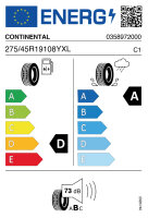 CONTINENTAL 4X4 SPORT CONTACT 275/45 R19 108Y N0 FR...