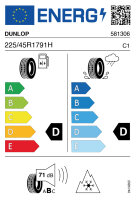 DUNLOP WINTERTRAIL (H) 225/45 R17 91H MFS Winterreifen