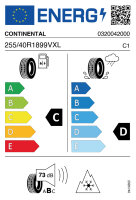 CONTINENTAL WINTER CONTACT TS 830P  255/40 R18 99V FR (*)...