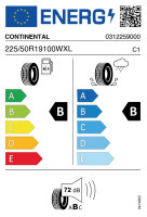 CONTINENTAL PREMIUM CONTACT 6 225/50 R19 100W FR...