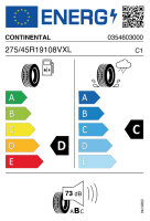 CONTINENTAL 4X4 CONTACT 275/45 R19 108V N0 FR BSW...