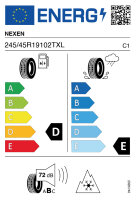 NEXEN WINGUARD ICE PLUS WH43 245/45 R19 102T WINGUARD ICE...