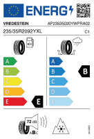 VREDESTEIN WINTRAC PRO 235/35 R20 92Y  Winterreifen