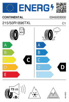 CONTINENTAL VIKING CONTACT 7 215/50 R18 96T WINTERREIFEN...