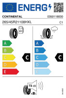 CONTINENTAL CROSS CONTACT LX SPORT 265/45 R21 108H AO CSi SILENT Sommerreifen