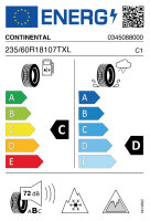 CONTINENTAL VIKING CONTACT 7 235/60 R18 107T WINTERREIFEN...