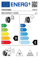 YOKOHAMA G075 ICE GUARD 285/45 R22 114Q  Winterreifen