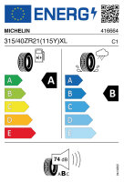 MICHELIN PILOT SPORT 4 SUV 315/40 R21 115Y RG (NC0)...