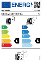 MICHELIN PILOT SPORT CUP 2 R CONNECT 305/30 R20 103Y...
