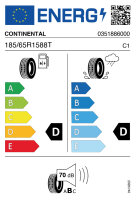 CONTINENTAL ECO CONTACT 3 185/65 R15 88T MO MIT LEISTE...