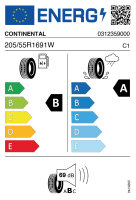 CONTINENTAL ULTRACONTACT 205/55 R16 91W FR Sommerreifen