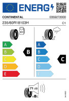 CONTINENTAL CROSS CONTACT RX 235/60 R18 103H M+S...