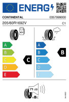 CONTINENTAL ECO CONTACT 5 205/60 R16 92V AO Sommerreifen