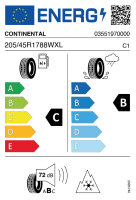 CONTINENTAL ALLSEASON CONTACT 2 205/45 R17 88W (EVc) FR...