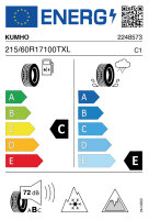 KUMHO WS51 WINTER CRAFT SUV ICE 215/60 R17 100T...