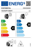 CONTINENTAL ALLSEASON CONTACT 195/60 R16 89H...